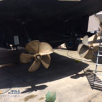 Refitting Sardegna_ Pulizia eliche Yacht