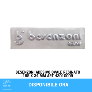 BESENZONI ADESIVO OVALE RESINATO 195 X 34 MM ART 43010009