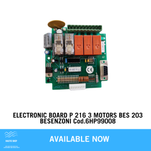ELECTRONIC BOARD P 216 3 MOTORS BES 203 BESENZONI COD 6HP99008