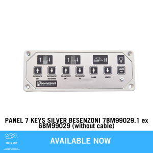 PANEL 7 KEYS SILVER BESENZONI 7BM99029.1 ex 6BM99029 (without cable)