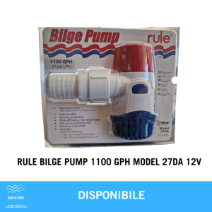 RULE BILGE PUMP 1100 GPH MODEL 27DA 12V