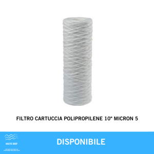 FILTRO CARTUCCIA POLIPROPILENE 5 MICRON
