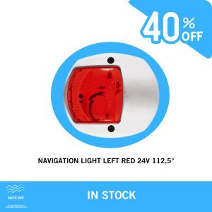 NAVIGATION LIGHT LEFT RED 24V 112,5°