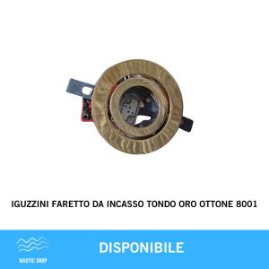 IGUZZINI FARETTO DA INCASSO TONDO ORO OTTONE 8001