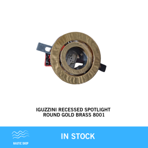 IGUZZINI RECESSED SPOTLIGHT ROUND GOLD BRASS 8001