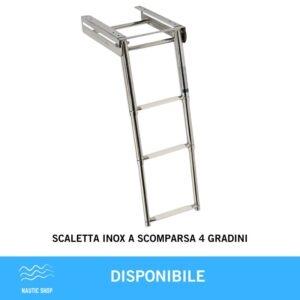 SCALETTA INOX A SCOMPARSA 4 GRADINI