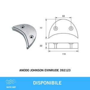 ANODO JOHNSON EVINRUDE 392123