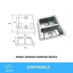 ANODO JOHNSON EVINRUDE 983952