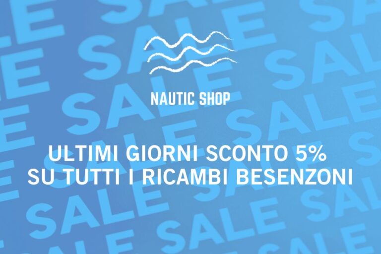 ULTIMI GIORNI SCONTO 5 SU TUTTI I RICAMBI BESENZONI