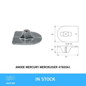 ANODE MERCURY MERCRUISER 47820A1
