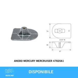 ANODO MERCURY MERCRUISER 47820A1