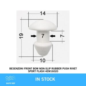 BESENZONI FRONT BOW NON SLIP RUBBER PUSH RIVET SPORT FLASH 4EM16020 (2)