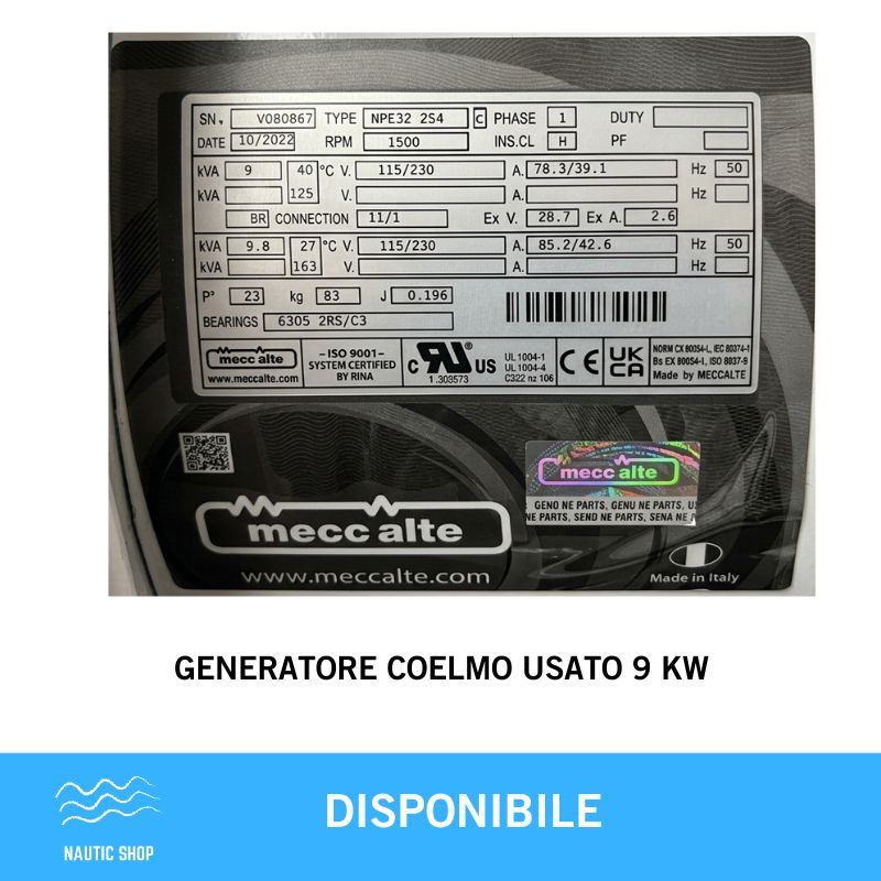 GENERATORE COELMO USATO DML970 9 KW - immagine 2