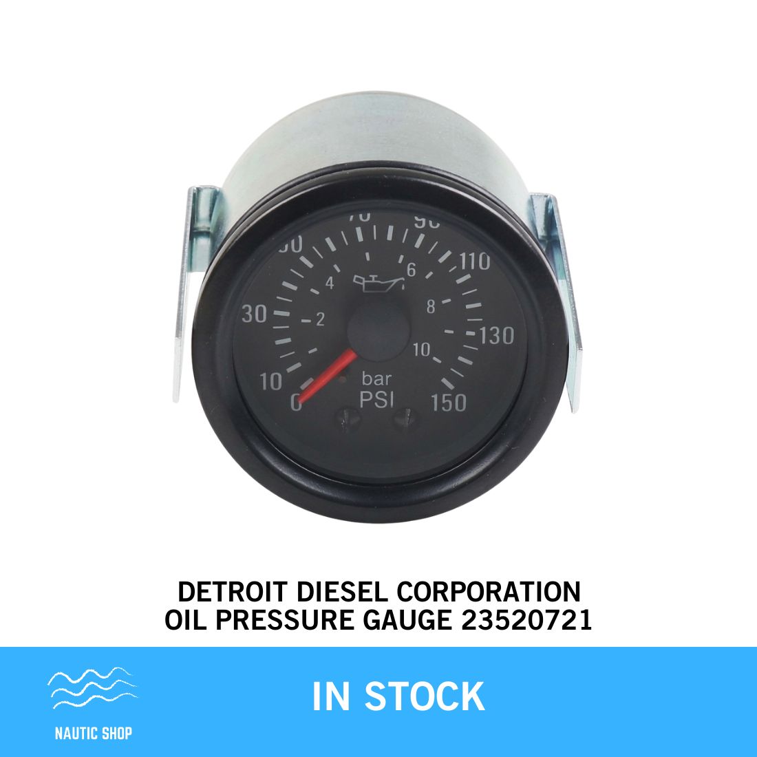 DETROIT DIESEL CORPORATION OIL PRESSURE GAUGE 23520721