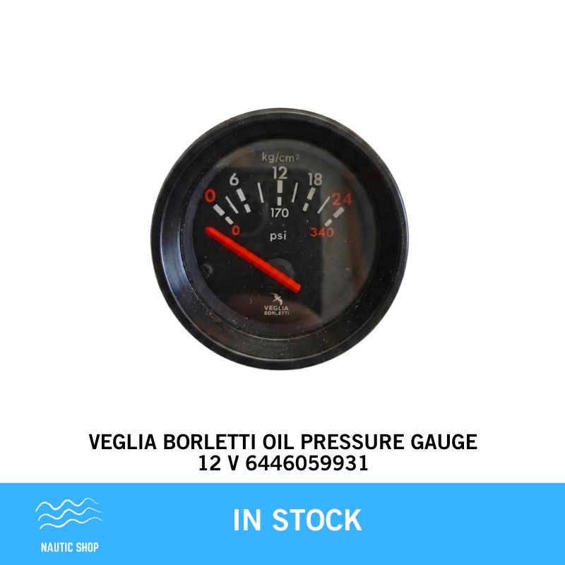 VEGLIA BORLETTI OIL PRESSURE GAUGE 12 V 6446059931