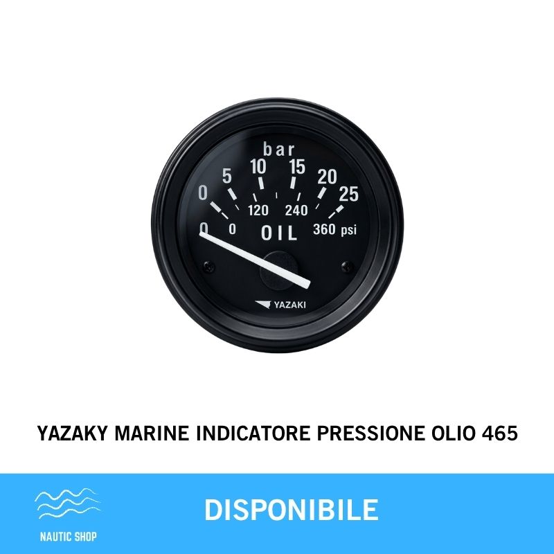 YAZAKY MARINE INDICATORE PRESSIONE OLIO 465