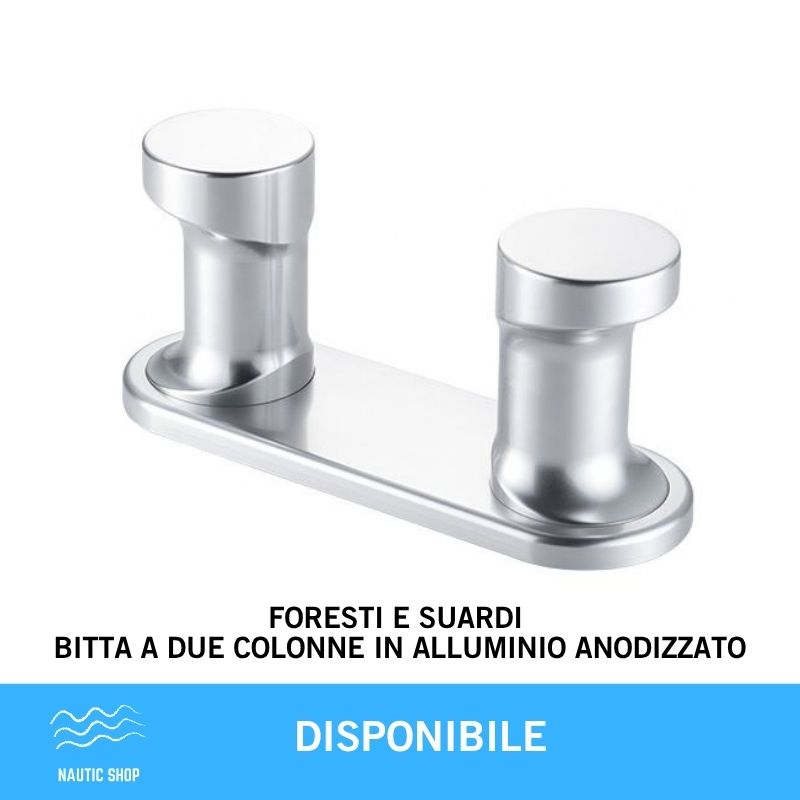 FORESTI E SUARDI BITTA A DUE COLONNE IN ALLUMINIO ANODIZZATO