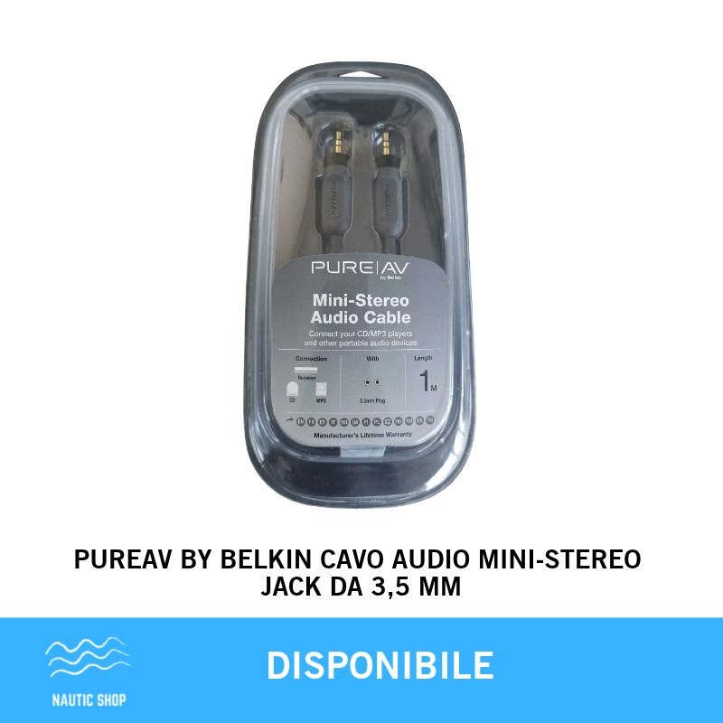 PUREAB BY BELKIN CAVO AUDIO MINI STEREO JACK DA 3,5 MM